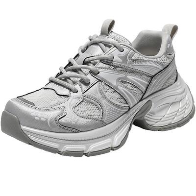 百丽女鞋子透气网面老爹鞋女夏季新款厚底运动休闲鞋D7T1DBM5