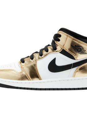 耐克AirJordan1男女中帮篮球鞋