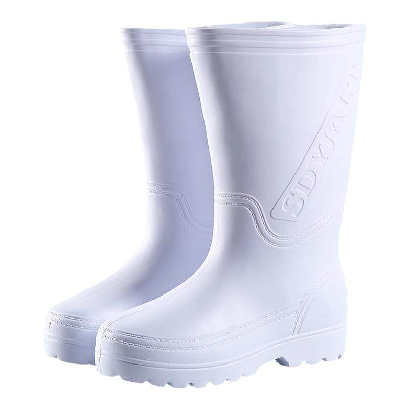 雨靴EVA泡沫雨鞋卫生男女高筒防水鞋男女水靴厨房防滑耐油食品靴