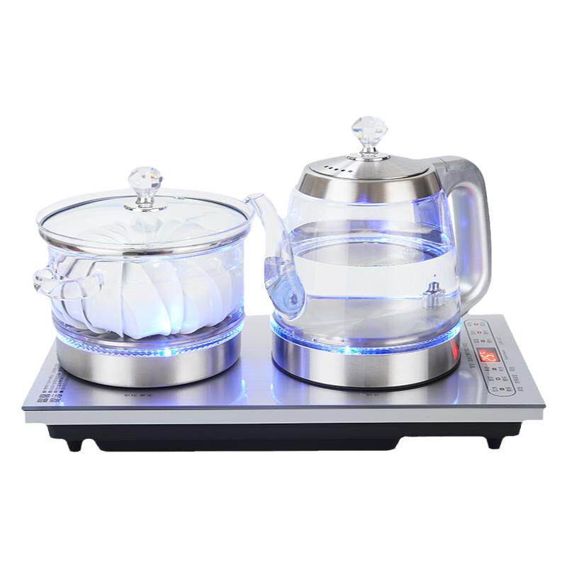 佳茗智能全自动双上水电热烧水壶茶台一体机茶桌嵌入式泡专用套装