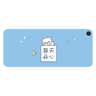 加热鼠标垫右侧开关超大暖手桌垫办公室冬季电脑书桌面可发热垫子
