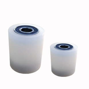 尼龙轴承滑轮压辊80 90加宽静音滚轮工业导向轮驱动轮支撑托轮