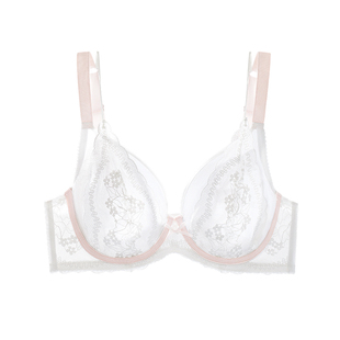 奶糖女孩大胸显小甜奶油法式性感全罩杯内衣大码蕾丝聚拢文胸胸罩