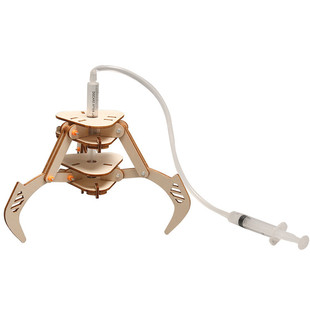 科技小制作液压机械爪手工diy拼装模型科学实验教具儿童益智steam