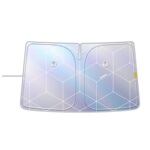 倍思汽车遮阳前挡防晒隔热遮阳挡板伞前挡风玻璃遮光板车窗隐私帘