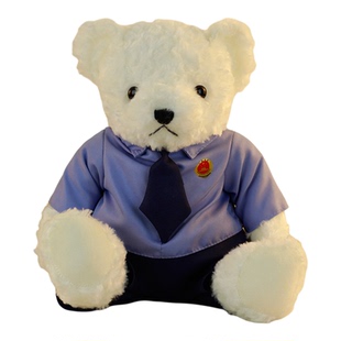检察官小熊公仔玩偶普法宣传文创礼品毛绒玩具团建团购活动礼物