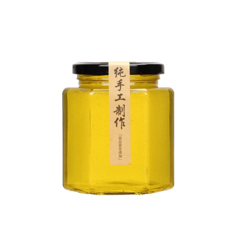 透明罐头大小牛肉蜂蜜瓶子带玻璃