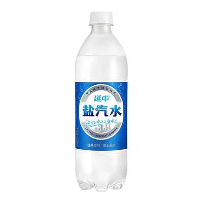 上海延中盐汽水600ml*20瓶整箱批发清淡咸味夏日解渴低能量饮料