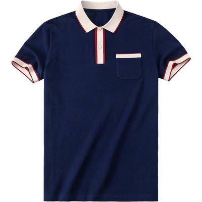 布先生夏季短袖英式学院POLO衫