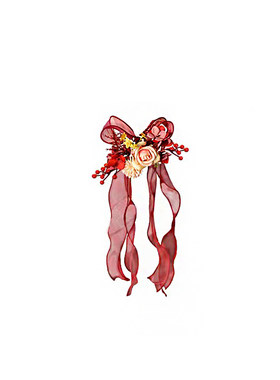 窗帘装饰结婚绑带拉花喜字挂件