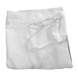 日式可穿浴巾四层棉纱浴巾裙吊带吸水亲肤睡裙肩带可调露背浴袍