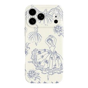【梦屿芭蕾】复古线条女孩适用iPhone16/17promax手机壳华为P70苹果13OPPOreon14软vivoS15一加ACE5红米K80