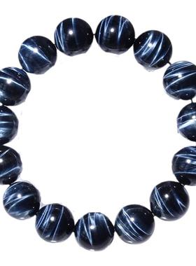 天然男女款闪电纹水晶石手链