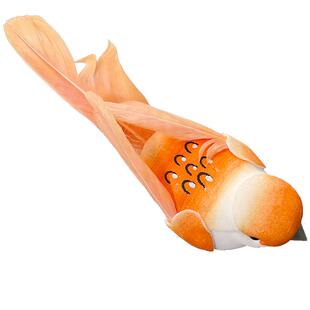 仿真可爱古风麻雀彩色红色黄色蓝色小鸟装饰发夹鸭嘴夹子儿童头饰