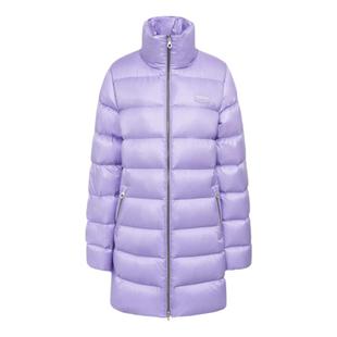 出口原单高尔夫女立领中长款保暖鹅绒外套户外运动轻盈golf羽绒服