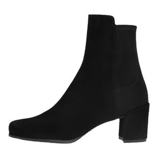 Stuart Weitzman/SW CITY TANSEY 65 秋冬拼接弹力靴粗方跟短靴女