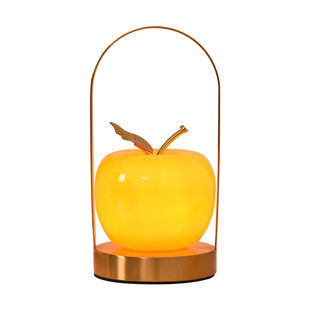 小台灯卧室床头灯轻奢高级感2026新款创意苹果充电手提夜灯氛围灯