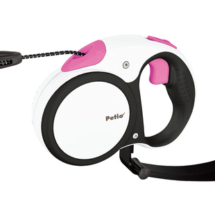 日本petio派地奥狗狗牵引绳 自动伸缩狗链 泰迪金毛柯基牵引带5米