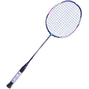 牛头羽毛球拍全碳素超轻小黑拍拉线新品男女单拍专业林丹同款多色