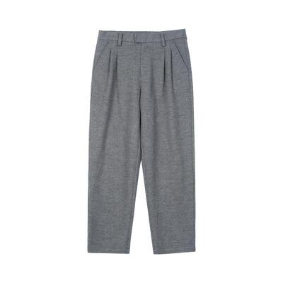 kleeklee羊毛针织呢松身锥裤