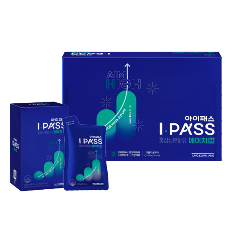正官庄高丽参高中大学生学习考试IPASS-H红参滋补营养包50ml*30包