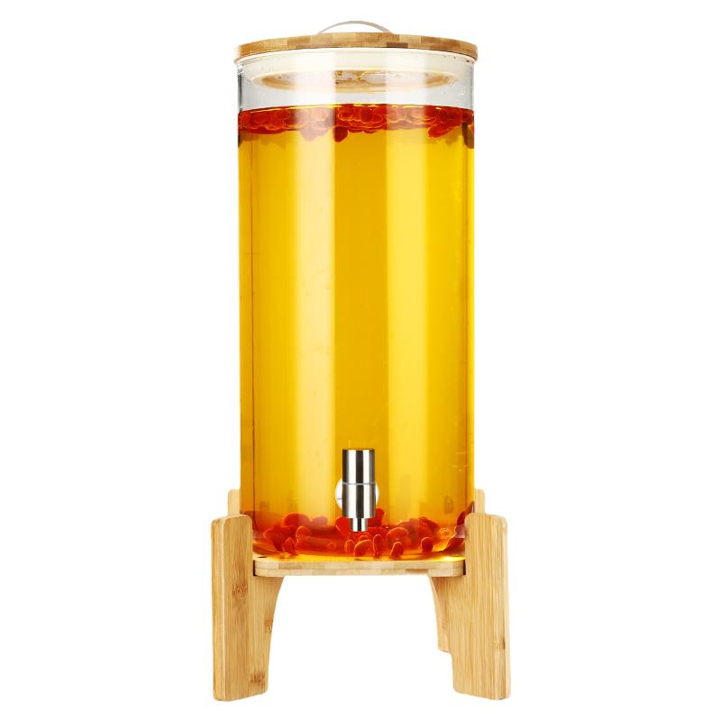 冷水壶家用玻璃带龙头加厚大容量饮料桶耐高温果汁桶热水桶凉水壶