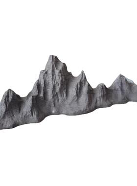 仿真山峰装饰摆件盆景沙盘微景观小山峰摆景水族鱼缸假山笔架镇纸