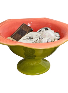 入户玄关摆件钥匙收纳可爱陶瓷客厅装饰品高颜值乔迁新居送礼实用