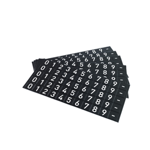 汽车内临时停车牌号码数字贴纸补充卡金属挪车电话牌夜光软磁车载