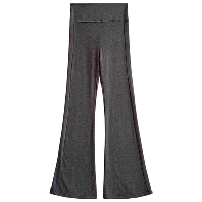 lulu加绒微喇裤女秋冬低腰垂感