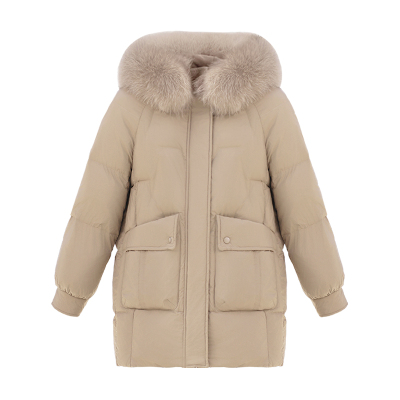 妈妈冬装羽绒服加厚保暖防寒服