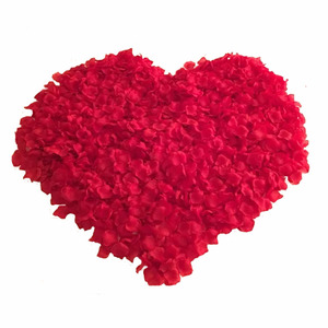 七夕玫瑰仿真花瓣床撒花场景生日户外婚礼结婚婚房布置装饰用品