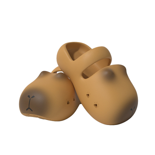 CHEDOIR丑萌卡皮巴拉洞洞鞋女夏季厚底外穿懒人室内女款包头拖鞋