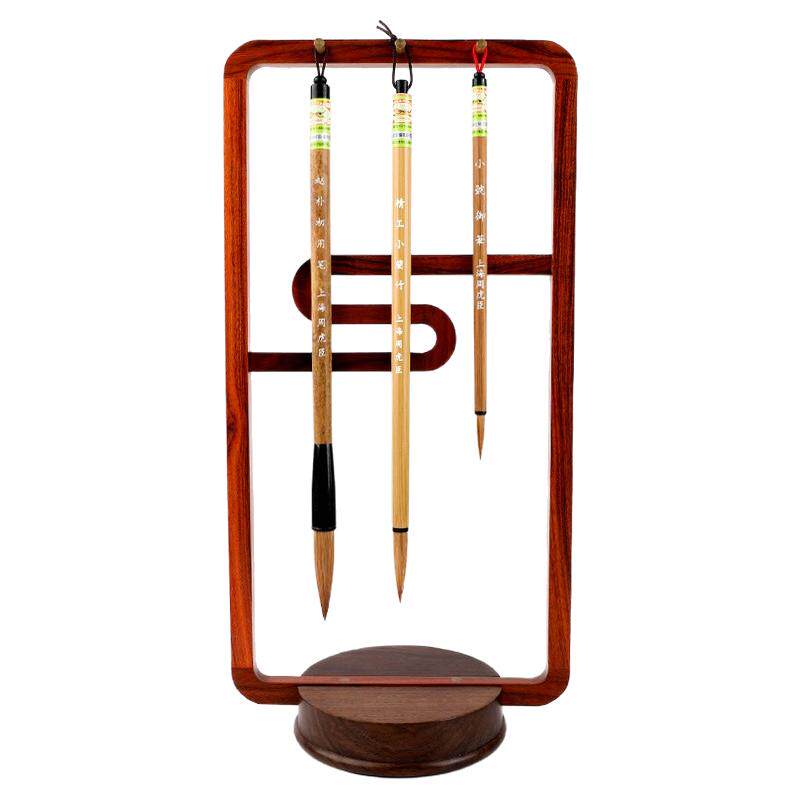 周虎臣狼毫毛笔套装成人书法小楷抄经笔初学者中楷狼豪湖笔国画笔