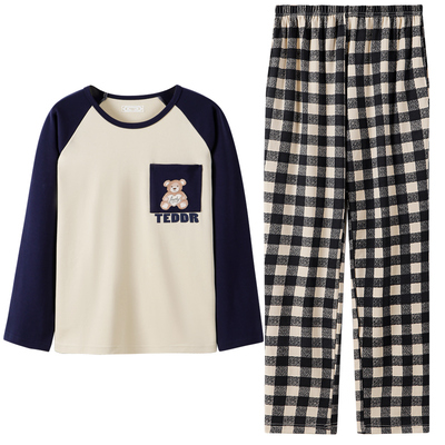 男士睡衣纯棉春秋季儿童男孩卡通