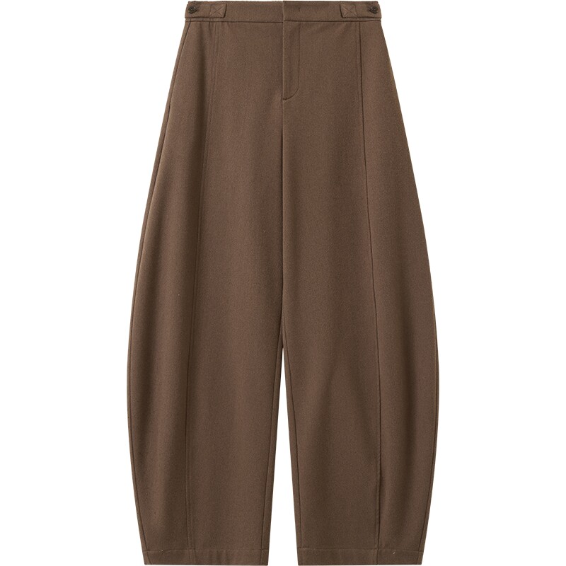 播秋冬O型休闲香蕉裤女宽松高腰阔腿糯米裤BDS4KD3549