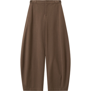 播秋冬O型休闲香蕉裤女宽松高腰阔腿糯米裤BDS4KD3549