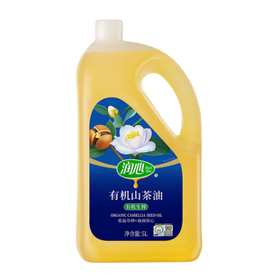 【官方正品】【爆款】润心生榨有机茶油5L 低温物理压榨清淡茶油