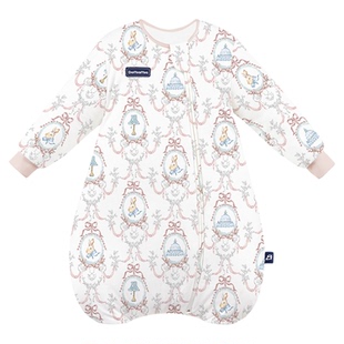 Domiamia婴儿睡袋一体式60S竹棉纱布宝宝四季通用秋冬防踢被