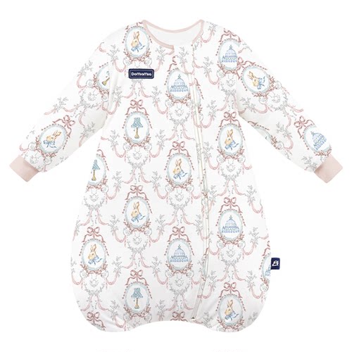 Domiamia婴儿睡袋一体式竹棉纱布宝宝四季通用秋冬二合一防踢被