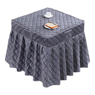 电烤炉罩子取暖桌罩烤火桌子罩套四方电炉罩套正方形桌布罩烤火被