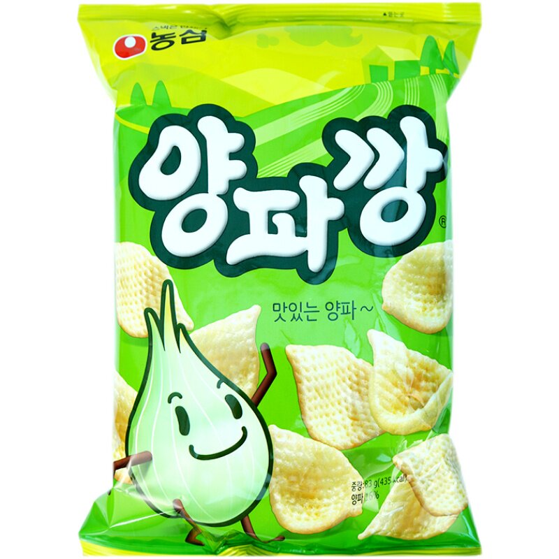 韩国进口食品农心洋葱片83g袋装香脆膨化实惠休闲小零食品送女友