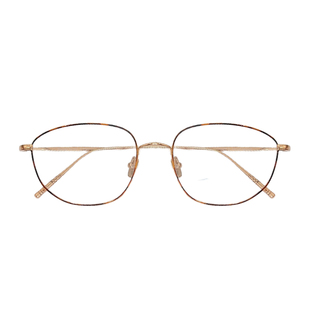 韩系时尚网红素颜卡琳同款超轻多边形钛架眼镜架男女近视可配度数