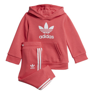 Adidas/阿迪达斯正品 TREFOIL HOODIE 女童休闲长袖套服FR3831