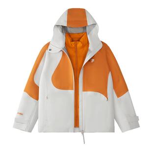 FILA FUSION斐乐潮牌羽绒服两件套女子2025冬季新款时尚休闲外套