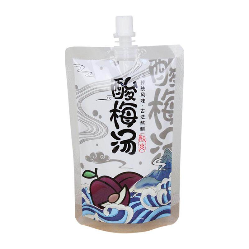 酸梅汤打包袋一次性杨梅汁饮料中药液体包装袋豆浆自立吸嘴袋