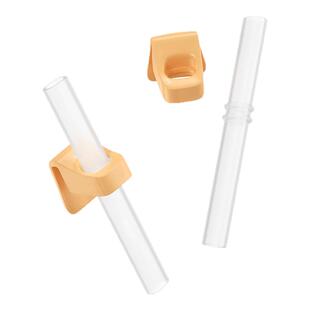 宝宝喝汤神器吸管配件带卡扣婴儿喝粥吸管碗儿童辅食硅胶喝水吸管