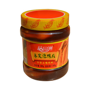 桔园洲泡鸭爪掌福建龙岩永定下洋三明客家特产酸辣味泡爪罐装香辣