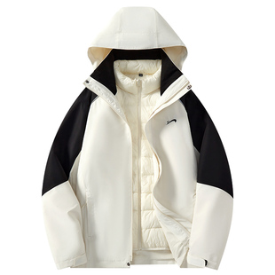 贵人鸟男士羽绒服男冬季鸭绒内胆三合一冲锋衣男款外套情侣羽绒服