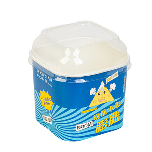 马斯卡彭爆浆蛋糕盒膨胀包装盒生巧脏脏甜点盒透明烘焙面包杯盒子